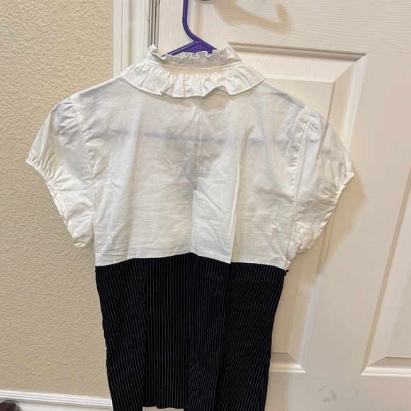 Heart Soul White and Black Ruffled Blouse - Picture 5 of 5